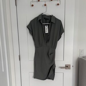 Dynamite short sleeve button up dresss.